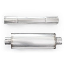 Load image into Gallery viewer, Stainless Works 2012-17 Jeep Wrangler Catback Dump Exhaust - Back View