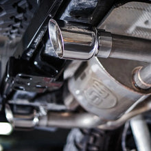 Load image into Gallery viewer, Stainless Works 2012-17 Jeep Wrangler Catback Exhaust - Installation View