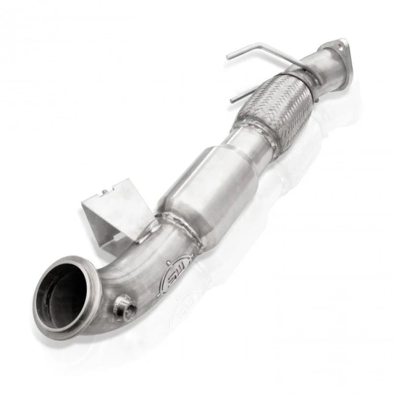 Stainless Works 2013-18 Ford Focus ST 3in High-Flow Cats Downpipe Factory Connection - Main Product View