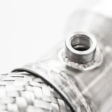 Load image into Gallery viewer, Stainless Works 2013-18 Ford Focus ST 3in High-Flow Cats Downpipe Factory Connection - Side View