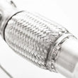 Load image into Gallery viewer, Stainless Works 2013-18 Ford Focus ST 3in High-Flow Cats Downpipe Factory Connection - Back View