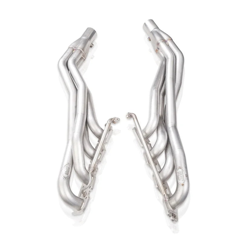 Stainless Works 2014+ Toyota Tundra 5.7L Headers 1-7/8in Primaries w/High-Flow Cats - Back View