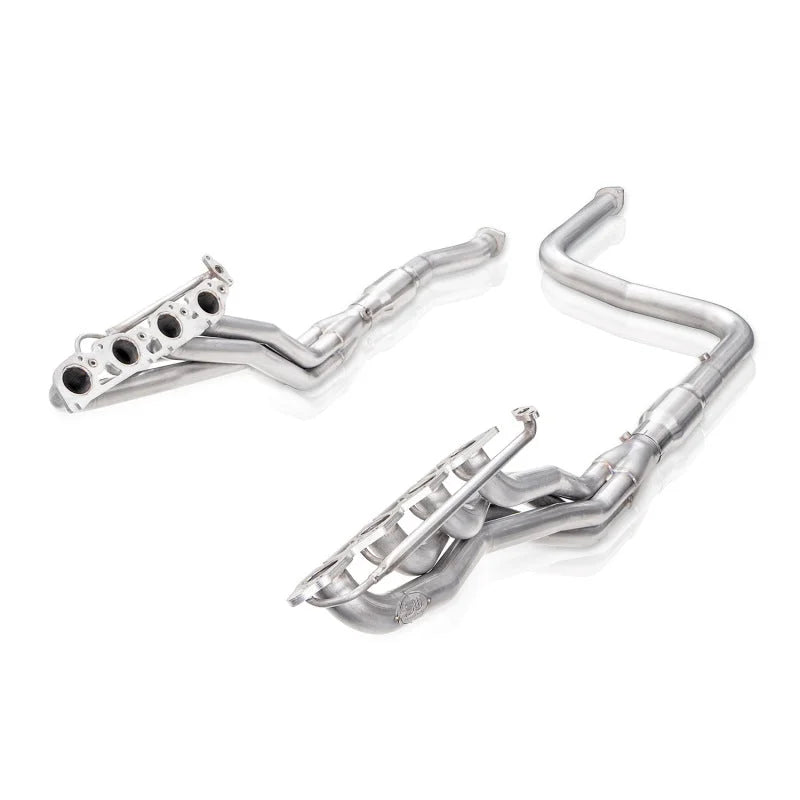 Stainless Works 2014+ Toyota Tundra 5.7L Headers 1-7/8in Primaries w/High-Flow Cats - Installation View