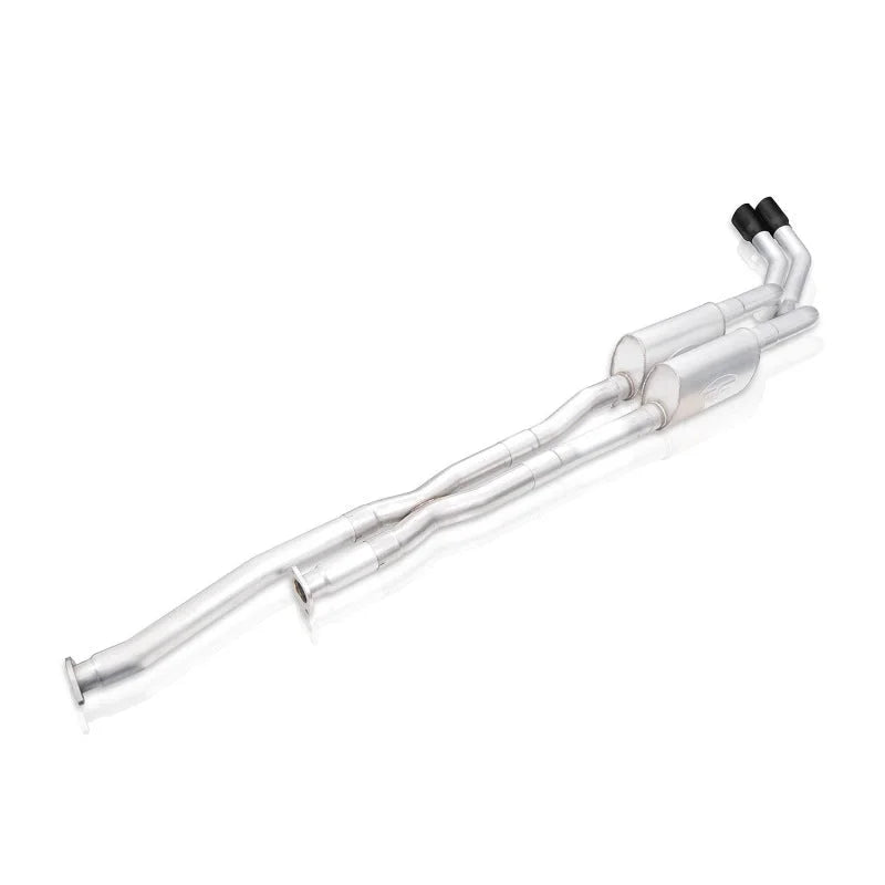 Stainless Works 2014+ Toyota Tundra 5.7L Legend Series Cat-Back Exhaust w/Black Tips - Back View