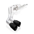 Load image into Gallery viewer, Stainless Works 2014+ Toyota Tundra 5.7L Redline Series Cat-Back Exhaust w/Black Tips - Side View