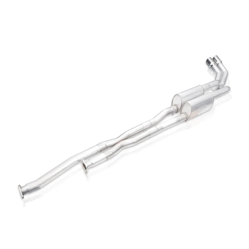 Stainless Works 2014+ Toyota Tundra 5.7L Redline Series Cat-Back Exhaust w/Polished Tips - Side View