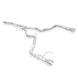 Load image into Gallery viewer, Stainless Works 2015-16 Mustang 2-1/2in Catback Retro Chambered Mufflers Factory Connection