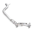 Load image into Gallery viewer, Stainless Works 2015-16 Mustang Downpipe 3in High-Flow Cats - Main Product View