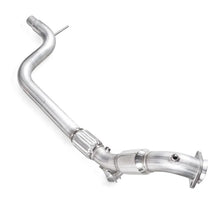 Load image into Gallery viewer, Stainless Works 2015-16 Mustang Downpipe 3in High-Flow Cats Factory Connection - Main Product View