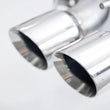 Load image into Gallery viewer, Stainless Works 2016-18 Cadillac CTS-V Sedan Axleback System Dual-Mode Turbo Mufflers 4in Tips - Back View