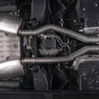 Load image into Gallery viewer, Stainless Works 2016-18 Cadillac CTS-V Sedan Catback System Resonated X-Pipe Dual-Mode Mufflers - Installation View