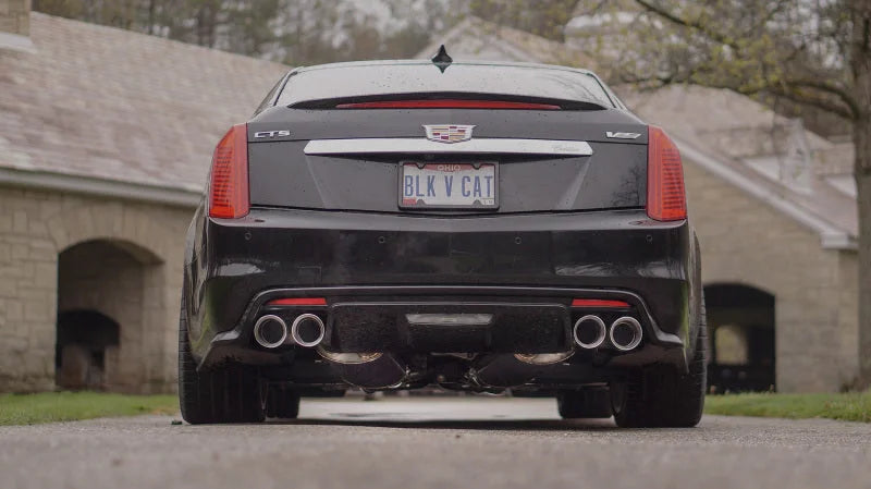 Stainless Works 2016-18 Cadillac CTS-V Sedan Catback System Resonated X-Pipe Dual-Mode Mufflers - Additional View 5