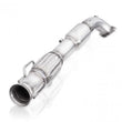 Load image into Gallery viewer, Stainless Works 2016-18 Ford Focus RS 3in High-Flow Cats Downpipe Factory Connection - Main Product View