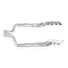 Load image into Gallery viewer, Stainless Works 2016-19 Camaro Catted Headers 1-7/8in Primaries 3in Catted Leads 3/8in Flanges - Side View