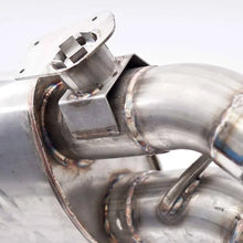 Load image into Gallery viewer, Stainless Works 2016+ Chevy Camaro SS 3in Legend Perf Connect Axle Back w/Valve &amp; 4in Quad Tips - Side View