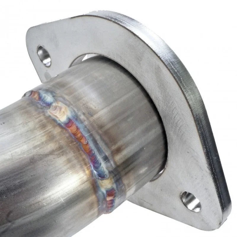 Stainless Works 2017 F-150 Raptor 3.5L 3in Downpipe High-Flow Cats Factory Connection - Installation View