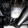 Load image into Gallery viewer, Stainless Works 2017+ Ford Raptor 3.5L 3in Exhaust Factory Connection Under Bumper - Installation View
