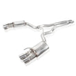 Load image into Gallery viewer, Stainless Works 2018+ Ford Mustang GT 3in Redline Series Catback X-Pipe w/Active Valves &amp; Quad Tips - Main Product View