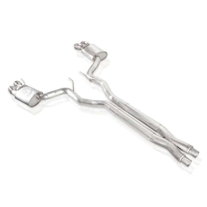 Stainless Works 2018+ Ford Mustang GT 3in Redline Series Catback X-Pipe w/Active Valves & Quad Tips - Additional View 9