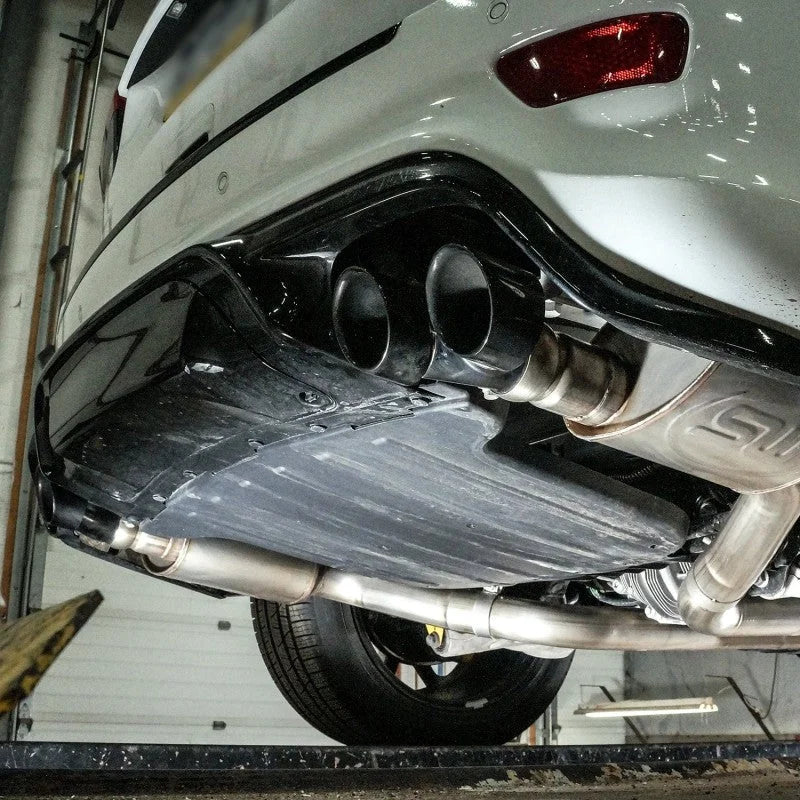 Stainless Works 2018 Jeep TrackHawk 6.2L 3in Catback System X-Pipe Turbo S-Tube Muffler Stock Exit - Additional View 6