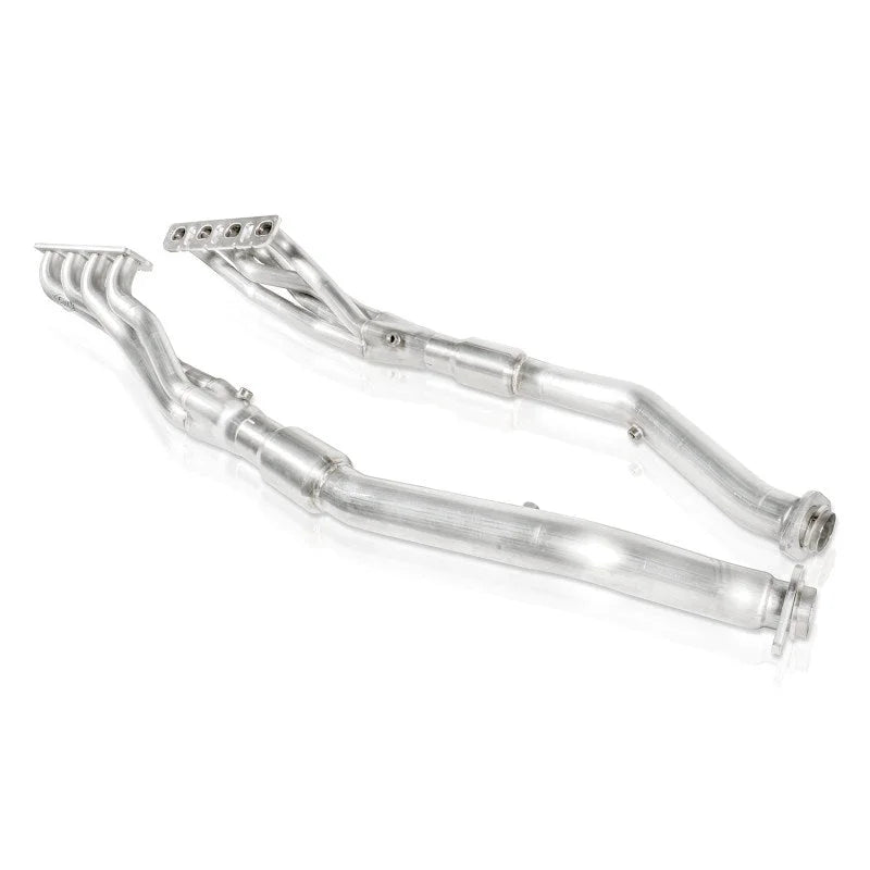 Stainless Works 2018 Jeep TrackHawk 6.2L Headers 1-7/8in Primaries High-Flow Cats 3in Leads - Side View
