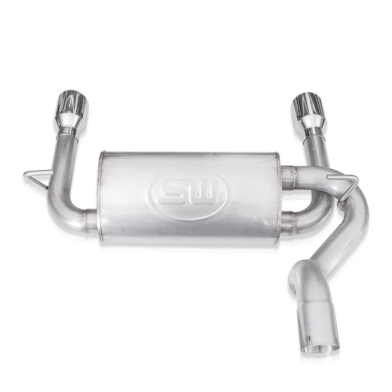 Stainless Works 2018+ Jeep Wrangler JL 304SS Factory Connect 2.5in Axle Back Exhaust System - Additional View 5