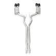 Load image into Gallery viewer, Stainless Works 2020 Ford GT500 Legend Catback X-Pipe Exhaust Factory Connect - Black Tips - Back View