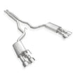 Load image into Gallery viewer, Stainless Works 2020 Ford GT500 Legend Catback X-Pipe Exhaust Factory Connect - Polished Tips - Installation View