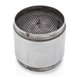 Load image into Gallery viewer, Stainless Works 3.5in OD 4.25in Body 5in Length Race Muffler - Side View