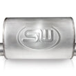 Load image into Gallery viewer, Stainless Works 3in ID OFFSET INLET/ 3in OD OFFSET OUTLET (ON SAME SIDE) 5inX9in