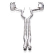 Load image into Gallery viewer, Stainless Works 3in Legend Series Catback X-Pipe w/Quad Tips w/o Active Valves fits 2018-2021 Ford Mustang GT - Additional...