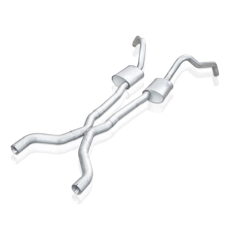 Stainless Works 62-67 Chevy Nova 3in Catback w/ X-Pipe Turbo Chambered Mufflers 3in Cores - Main Product View