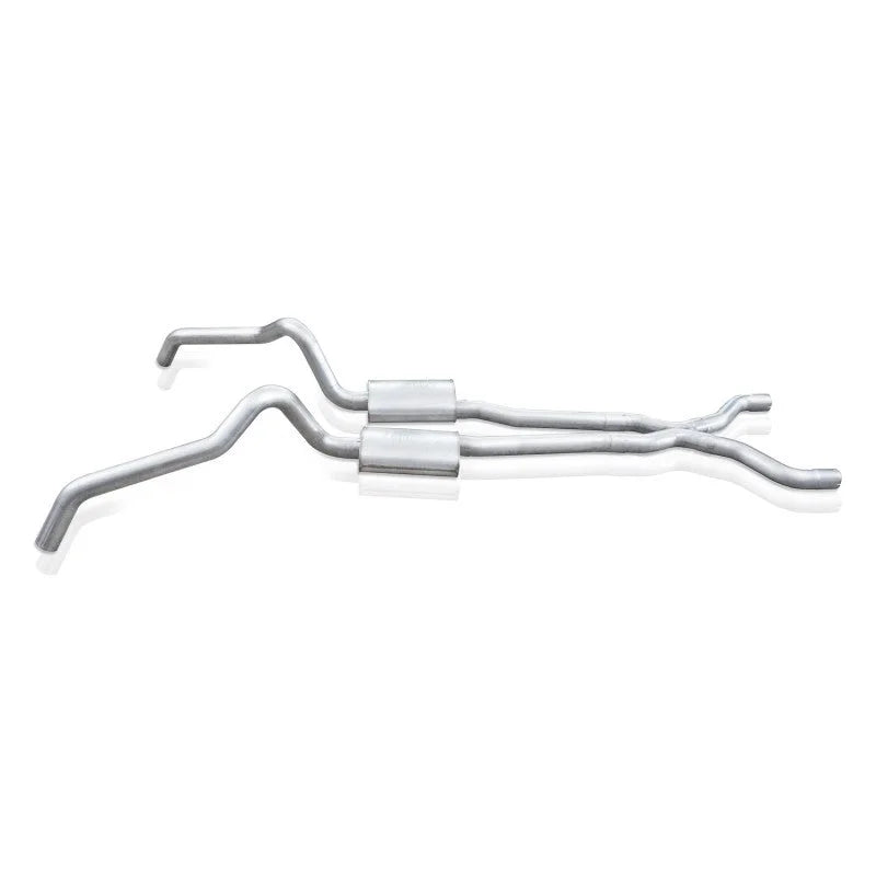 Stainless Works 62-67 Chevy Nova 3in Catback w/ X-Pipe Turbo Chambered Mufflers 3in Cores - Additional View 7