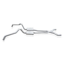 Load image into Gallery viewer, Stainless Works 62-67 Chevy Nova 3in Catback w/ X-Pipe Turbo Chambered Mufflers 3in Cores - Additional View 7