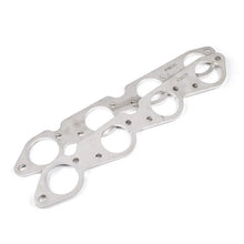 Load image into Gallery viewer, Stainless Works Big Block Chevy Round Port Header 304SS Exhaust Flanges 2-1/4in Primaries - Side View