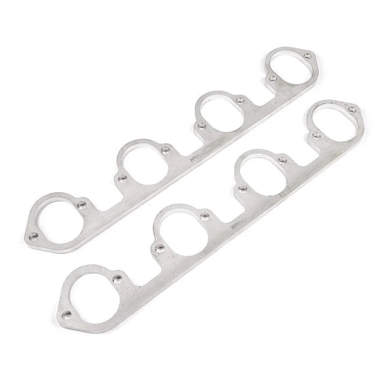 Stainless Works Big Block Ford Flat Tall Oval Port Header 304SS Exhaust Flanges 2-1/4in Primaries - Main Product View