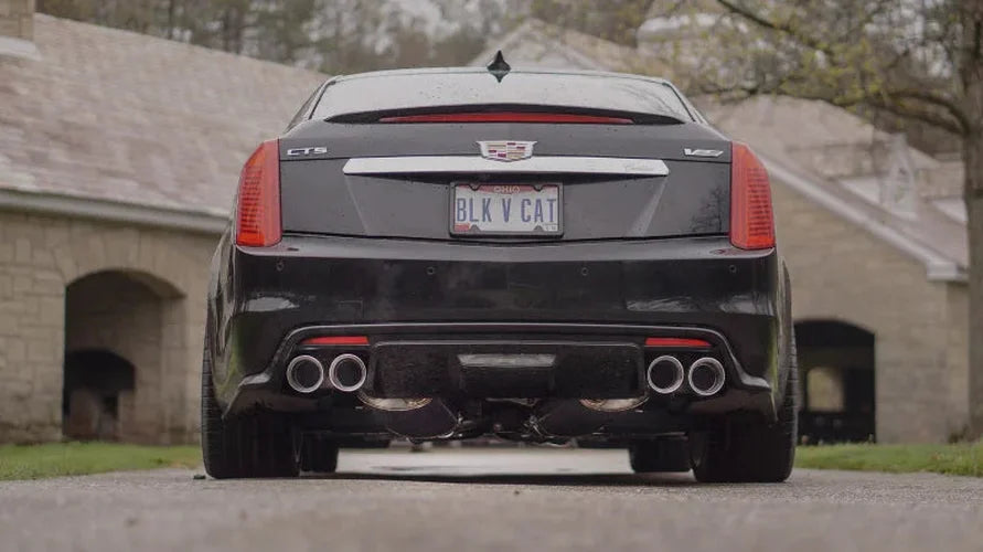 Stainless Works 2016-18 Cadillac CTS-V Sedan Catback System Resonated X-Pipe Dual-Mode Mufflers - Additional View 5