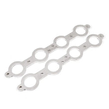 Load image into Gallery viewer, Stainless Works Chevrolet LS1/LS6 Round Port Header 304SS Exhaust Flanges 2in Primaries - Main Product View
