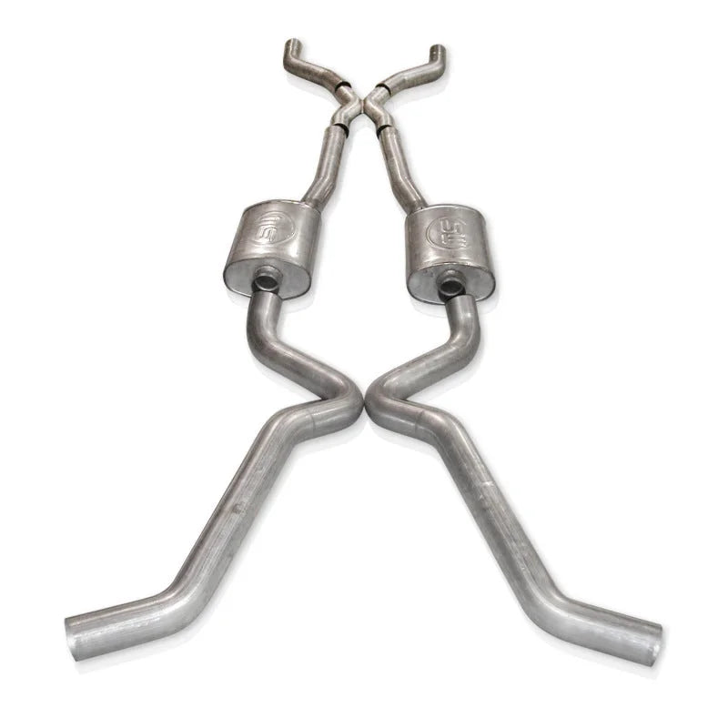 Stainless Works Chevy II Nova 1962-67 Exhaust 3in LS1 System - Side View