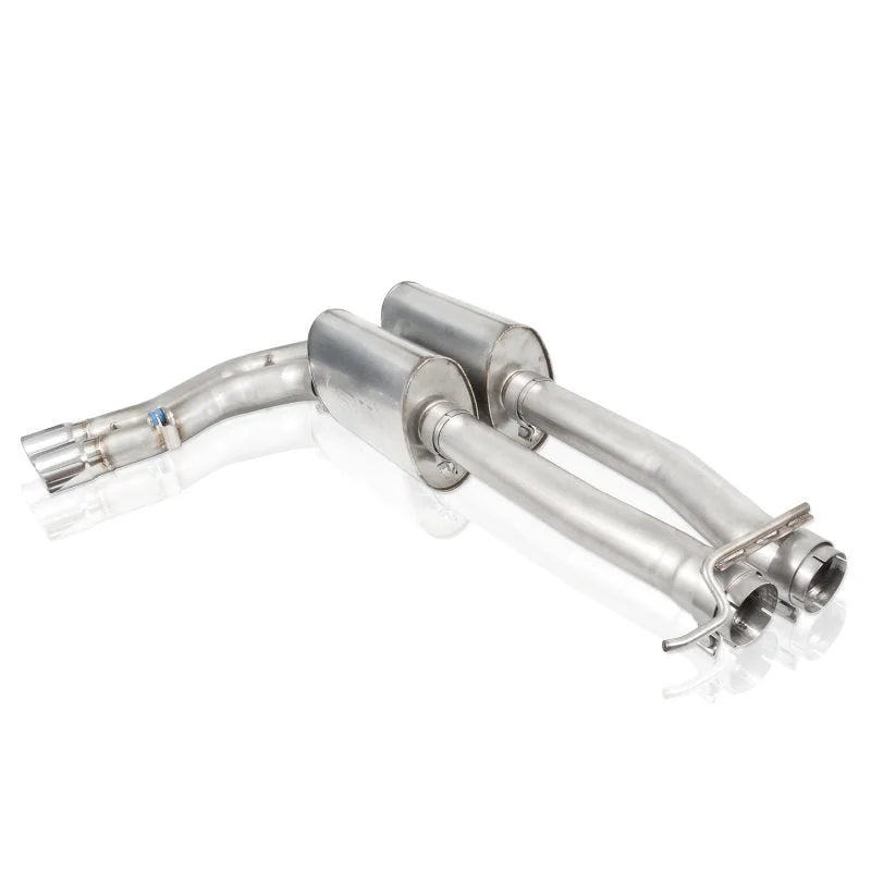 Stainless Works Chevy Silverado/GMC Sierra 2007-16 5.3L/6.2L Exhaust Before Passenger Rear Tire Exit - Side View