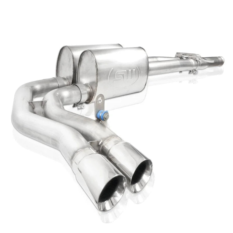 Stainless Works Chevy Silverado/GMC Sierra 2007-16 5.3L/6.2L Exhaust Before Passenger Rear Tire Exit - Main Product View