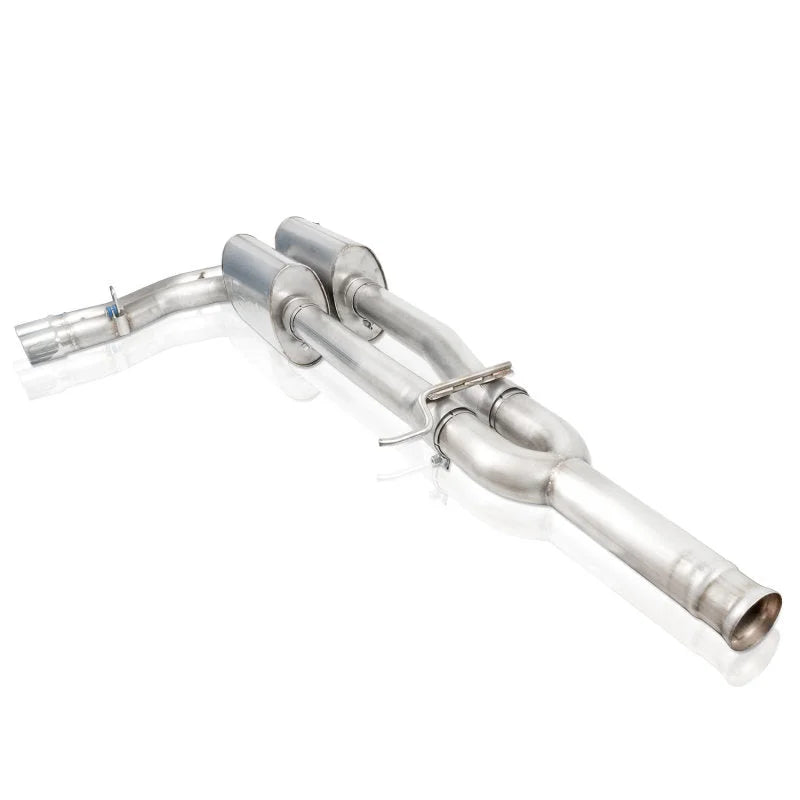 Stainless Works Chevy Silverado/GMC Sierra 2007-16 5.3L/6.2L Exhaust Before Passenger Rear Tire Exit - Side View