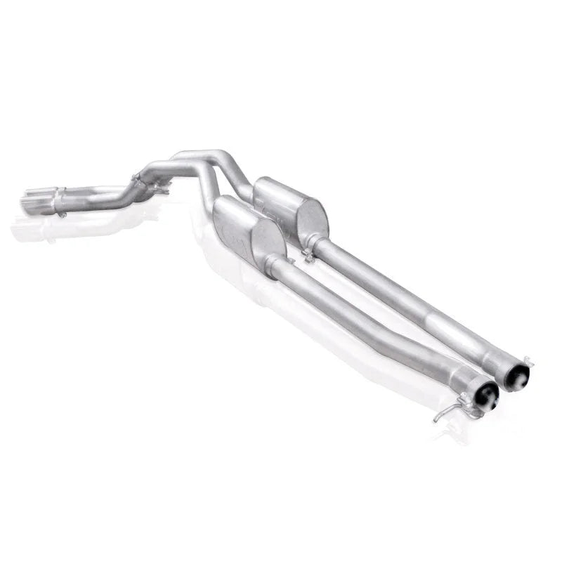 Stainless Works Chevy Silverado/GMC Sierra 2007-16 5.3L/6.2L Exhaust Passenger Rear Tire Exit - Side View