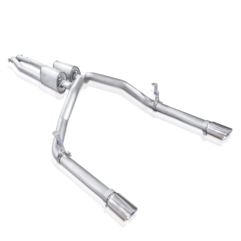 Stainless Works Chevy Silverado/GMC Sierra 2007-16 5.3L/6.2L Exhaust Under Bumper Exit - Side View