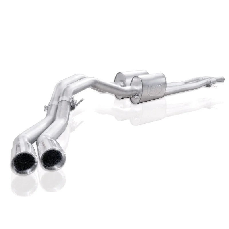 Stainless Works Chevy Silverado/GMC Sierra 2007-16 5.3L/6.2L Exhaust Y-Pipe Passenger Rear Tire Exit - Detail View