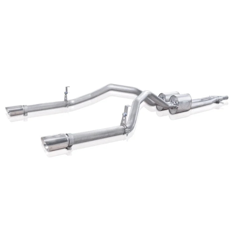 Stainless Works Chevy Silverado/GMC Sierra 2007-16 5.3L/6.2L Exhaust Y-Pipe Under Bumper Exit - Main Product View