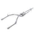 Load image into Gallery viewer, Stainless Works Chevy Silverado/GMC Sierra 2007-16 5.3L/6.2L Exhaust Y-Pipe Under Bumper Exit - Detail View
