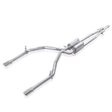 Load image into Gallery viewer, Stainless Works Chevy Silverado/GMC Sierra 2007-16 5.3L/6.2L Exhaust Y-Pipe Under Bumper Exit - Detail View