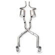 Load image into Gallery viewer, Stainless Works Chevy chevelle Small/Big Block 1968-72 Exhaust 2.5in Stainless Dual - Side View