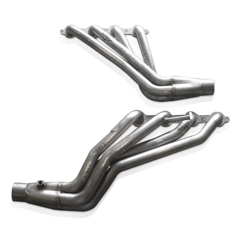 Stainless Works Chevy/GMC Truck 1999-02 Headers 4WD with Converters - Side View